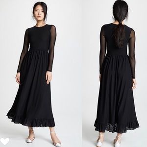 GANNI Mesh Dot Addison Maxi Dress
